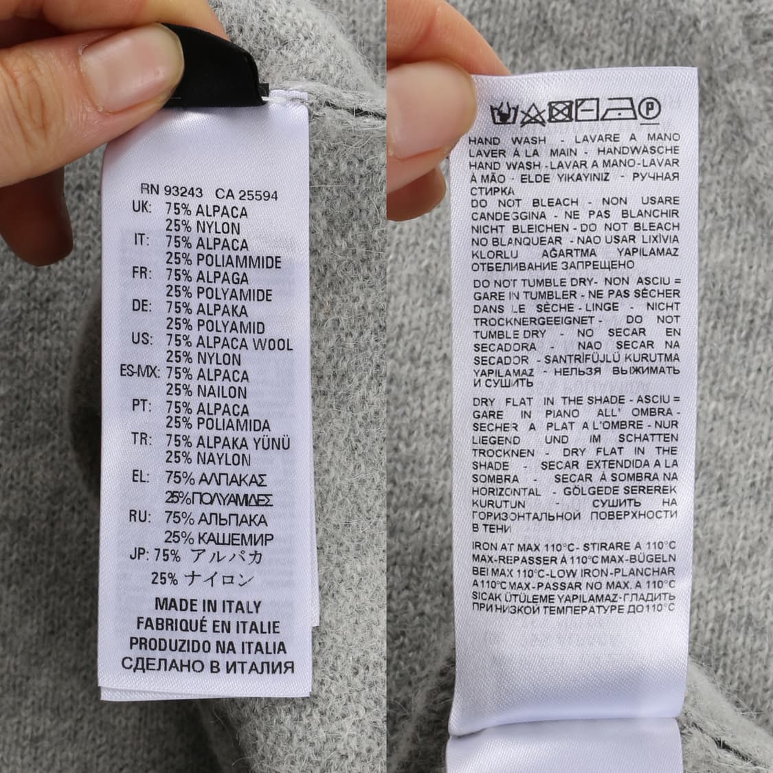 디젤 그레이 울 니트   상품이미지10