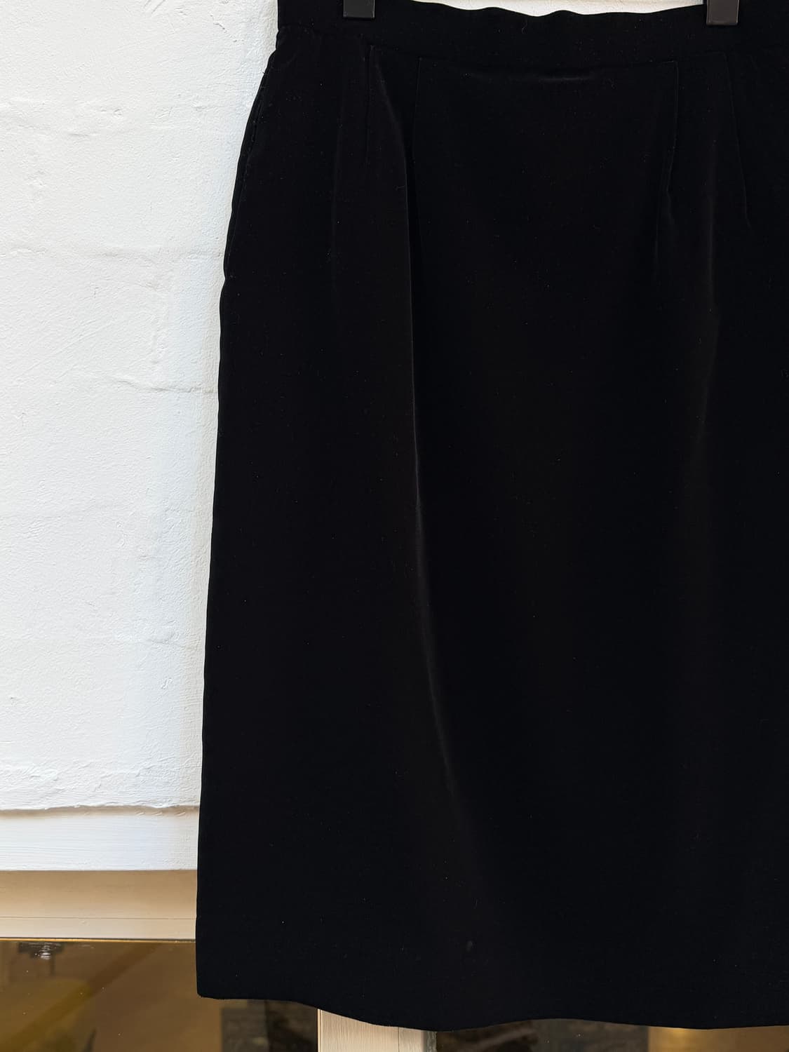 Vintage 빈티지 벨벳 스커트 블랙 상품이미지3