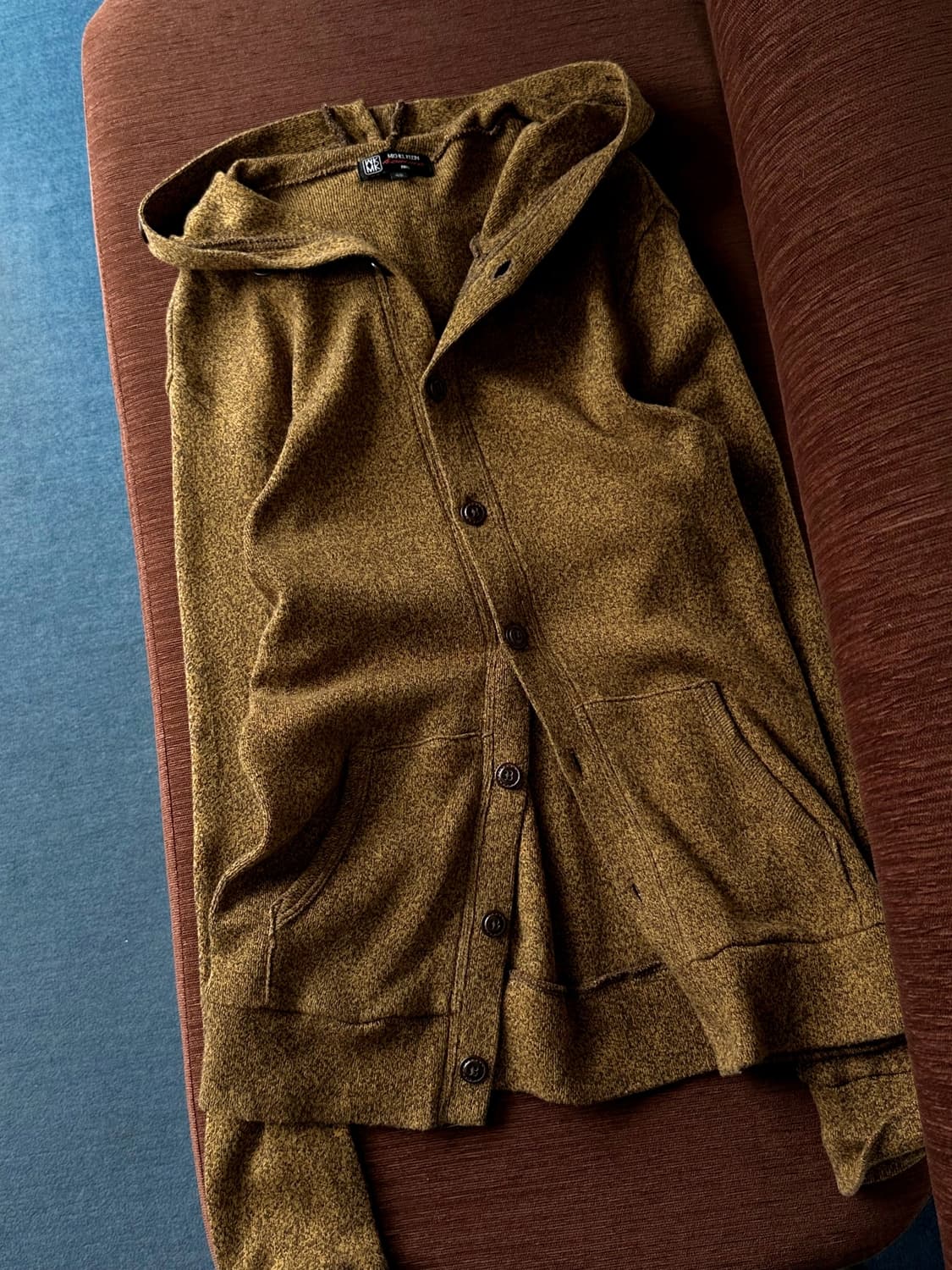Mild cotton knitted hooded parka 상품이미지1