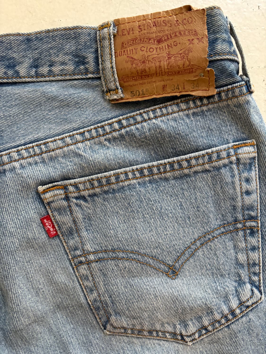 00‘s vtg Levis 501 USA Denim pant. 상품이미지8