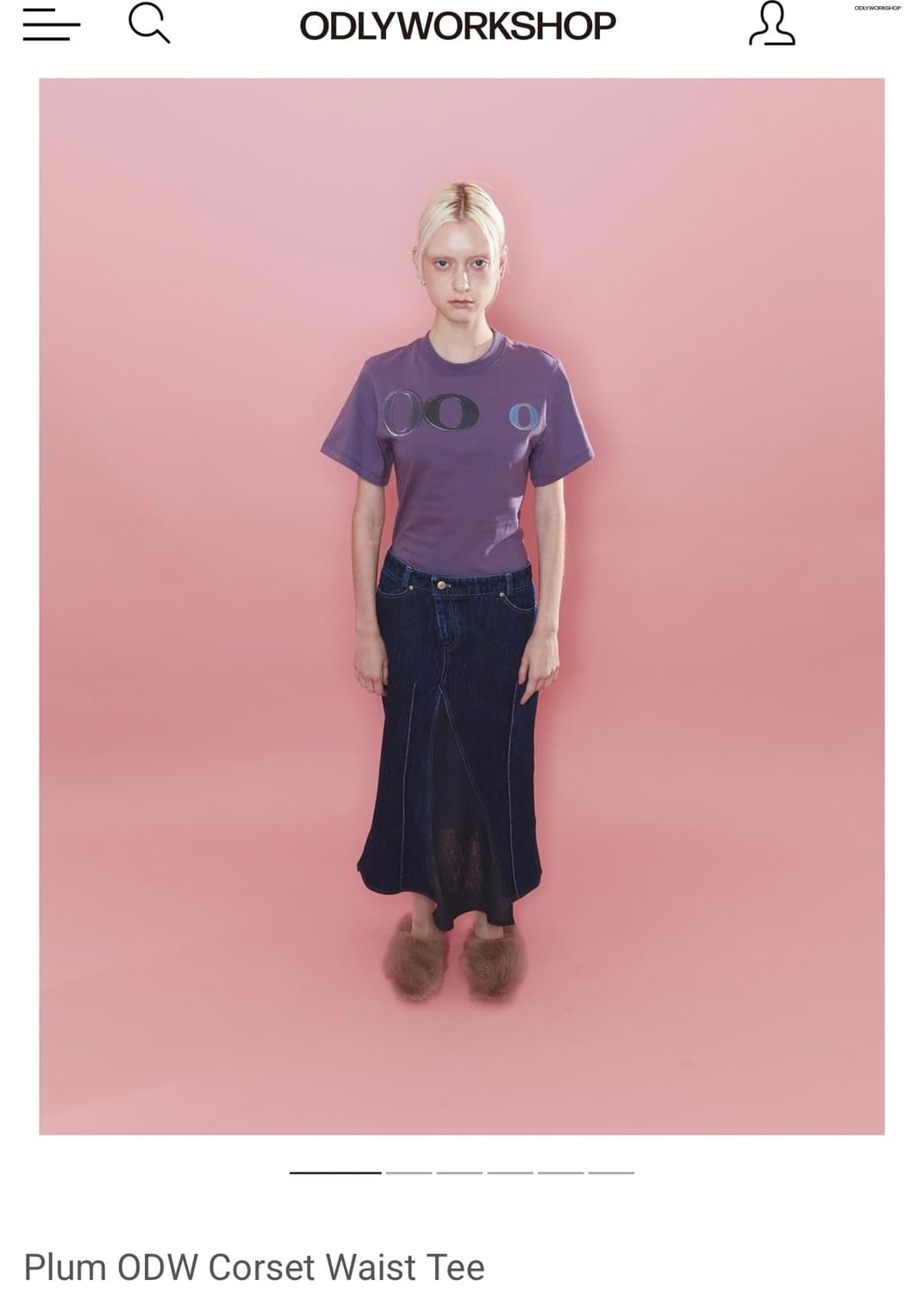 ODLYWORKSHOP Pulm ODW Corset Waist Tee 상품이미지1