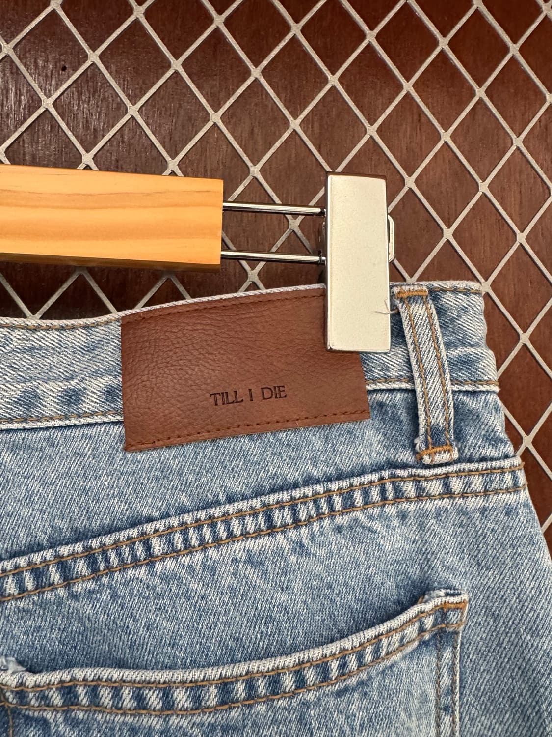 TILLIDIE 틸아이다이 라이트 와이드 워싱 데님 팬츠 M 상품이미지3