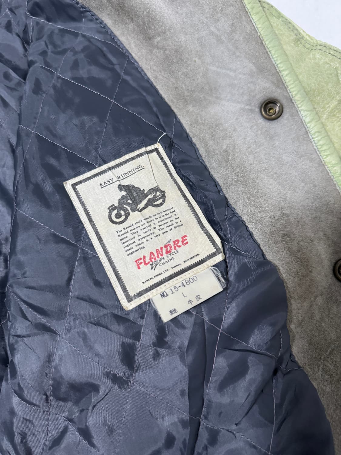 빈티지 스웨이드 소가죽 바시티 자켓 상품이미지4