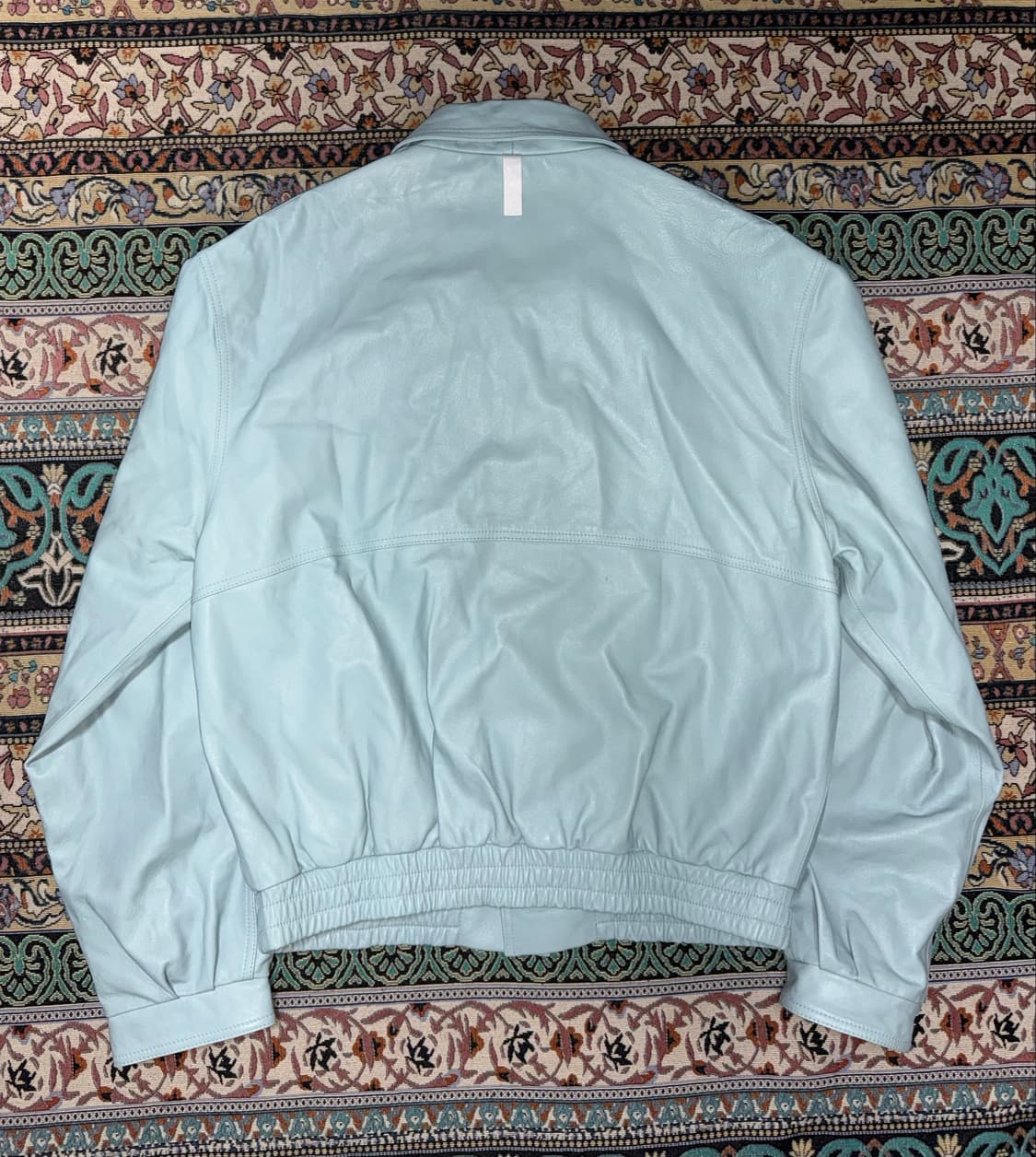 노매뉴얼 NF LEATHER JACKET - NEO MINT 상품이미지2