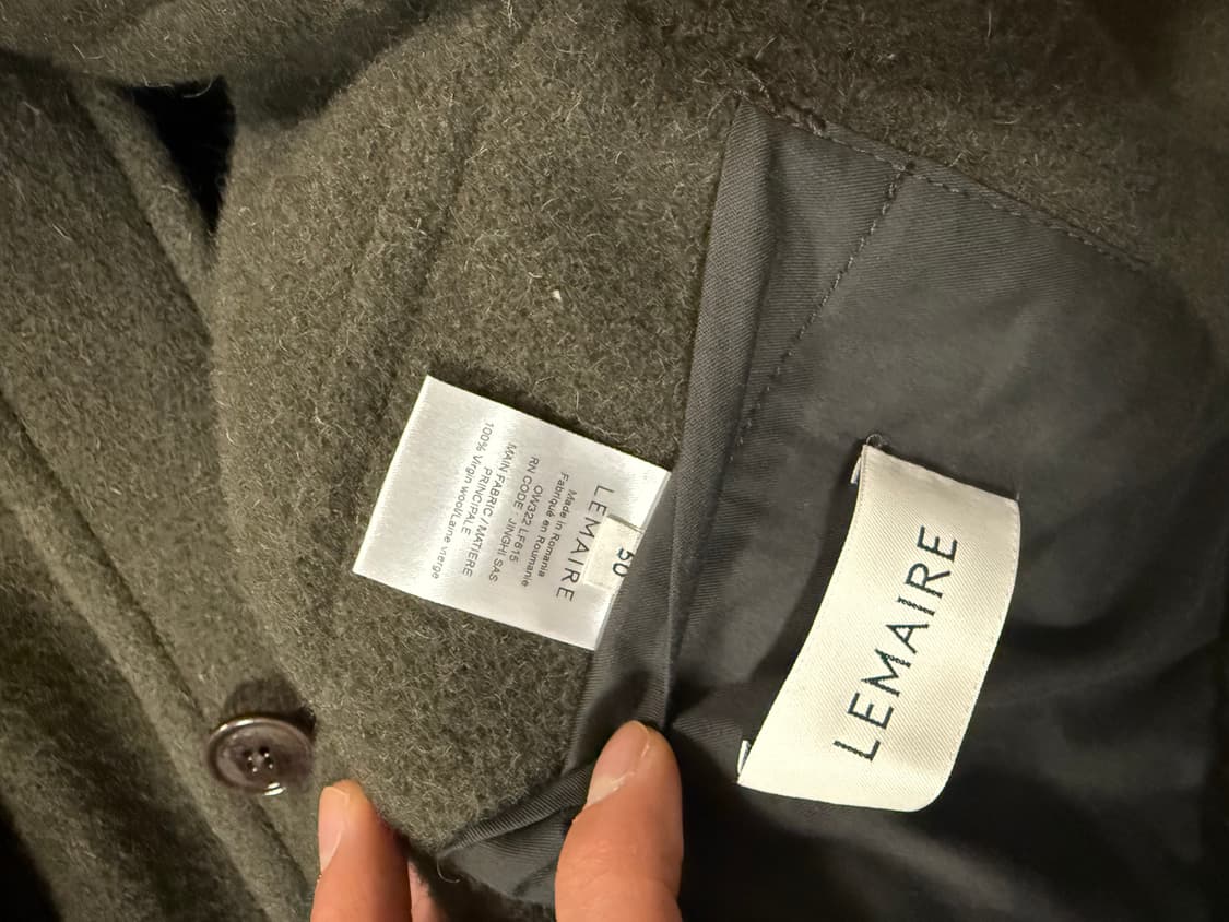 [50] 르메르 울 헌팅 자켓 퓨처 그린 상품이미지3