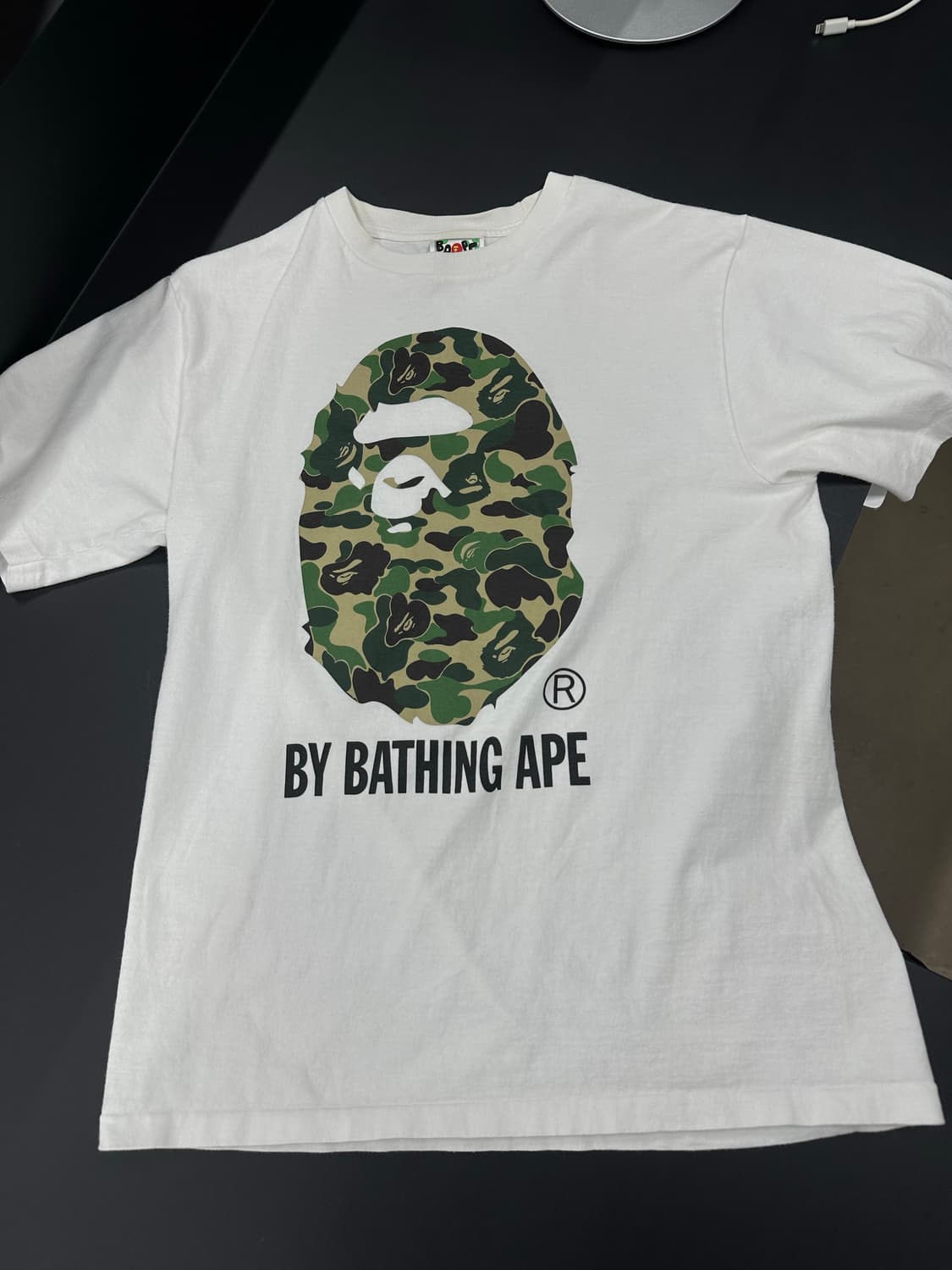 베이프 ABC 카모 빅사루 헤드 반팔 티셔츠 상품이미지4