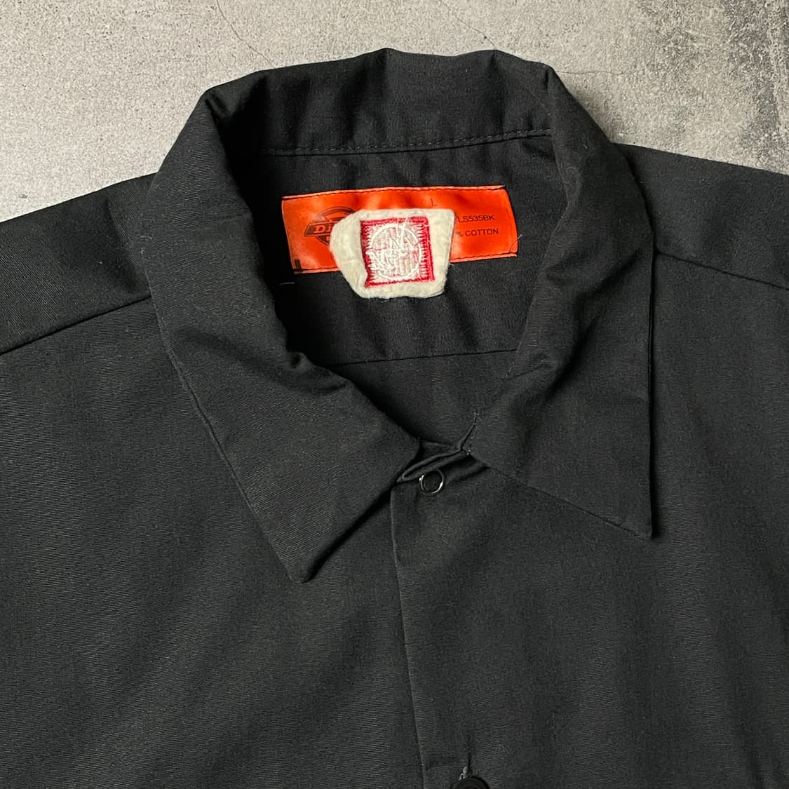 DICKIES 디키즈 빈티지 블랙 자수 반팔 워크셔츠 A01010 상품이미지2