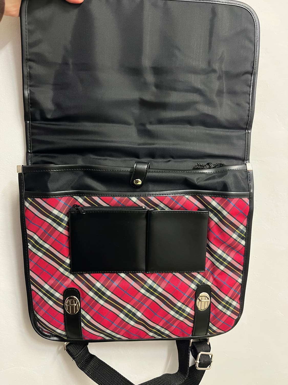 99 키티 체크 3way 가방 🍎 상품이미지6