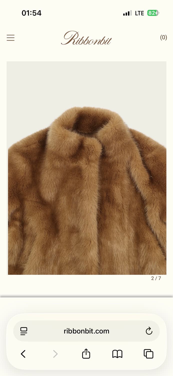 리본빛 코코 퍼 자켓 상품이미지2