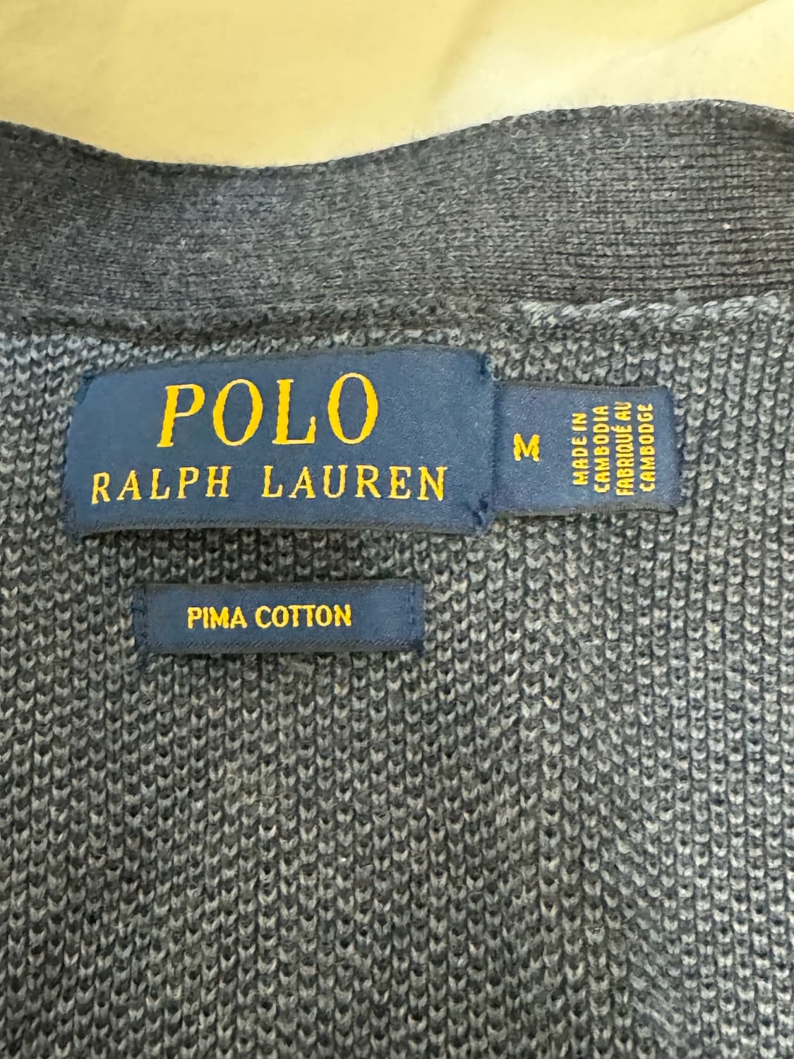 폴로 랄프로렌 피마코튼 가디건 M 네이비 상품이미지5