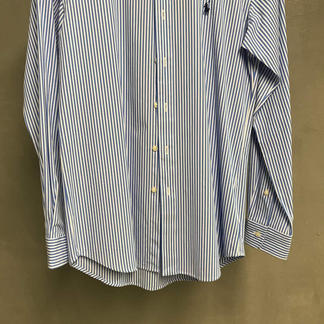 폴로 랄프로렌 스트라이프 셔츠 블루 XS 상품이미지3
