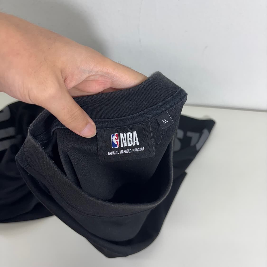 XL NBA 블랙 오버핏 시카고불스 폴리 반팔티 상품이미지3