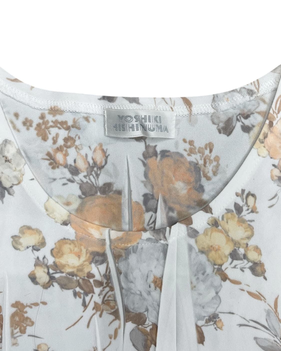 요시키 히시누마 플라워 패턴 플리티드 탑 상품이미지7