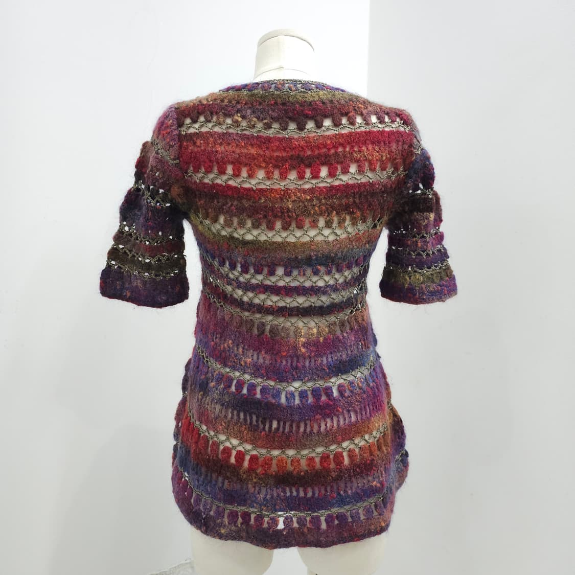 빈티지 수공예 멀티컬러 크로셰 롱니트 상품이미지3