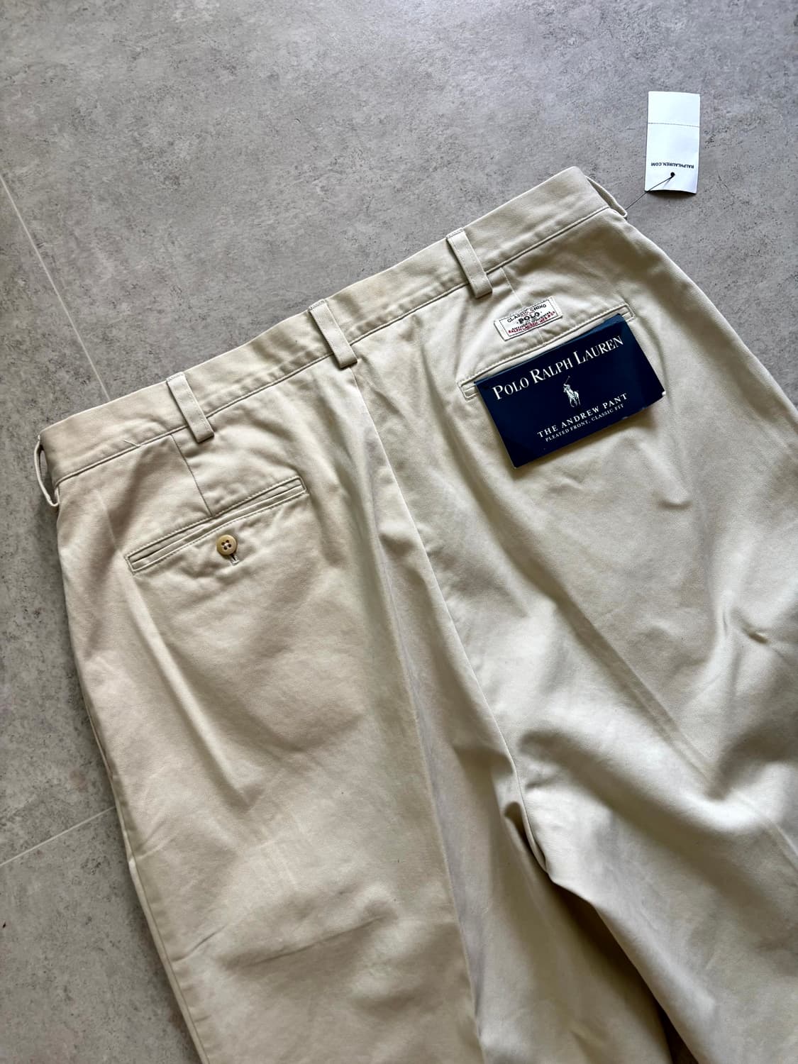 90s 폴로 랄프로렌 ANDREW 치노 팬츠 34~35" 상품이미지9