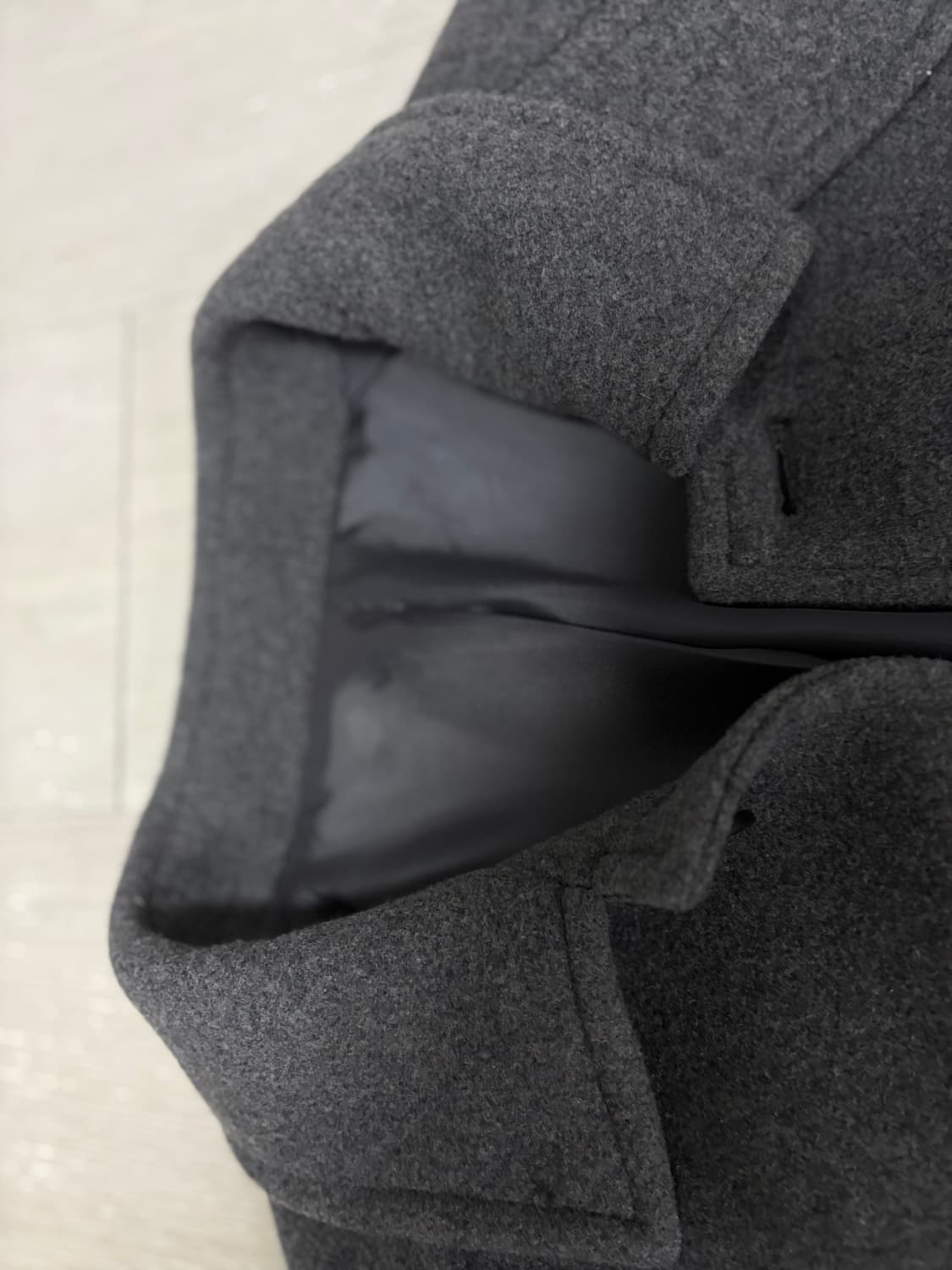 울 블렌드 오버사이즈 머프 발마칸 코트 상품이미지2