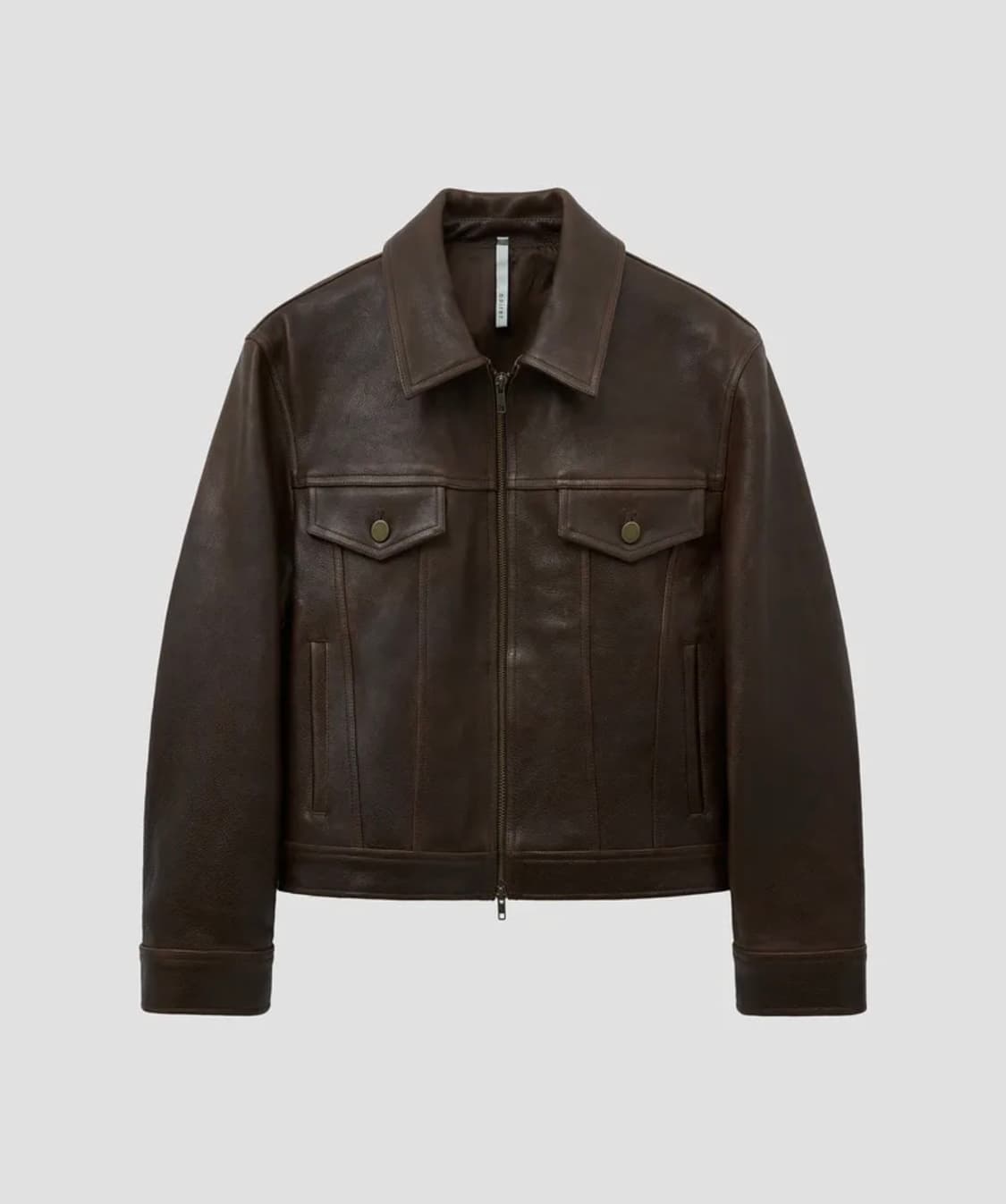 [52] 노이어 앤틱 카우 레더 가죽 트러커 자켓 브라운 렉토맛 상품이미지5