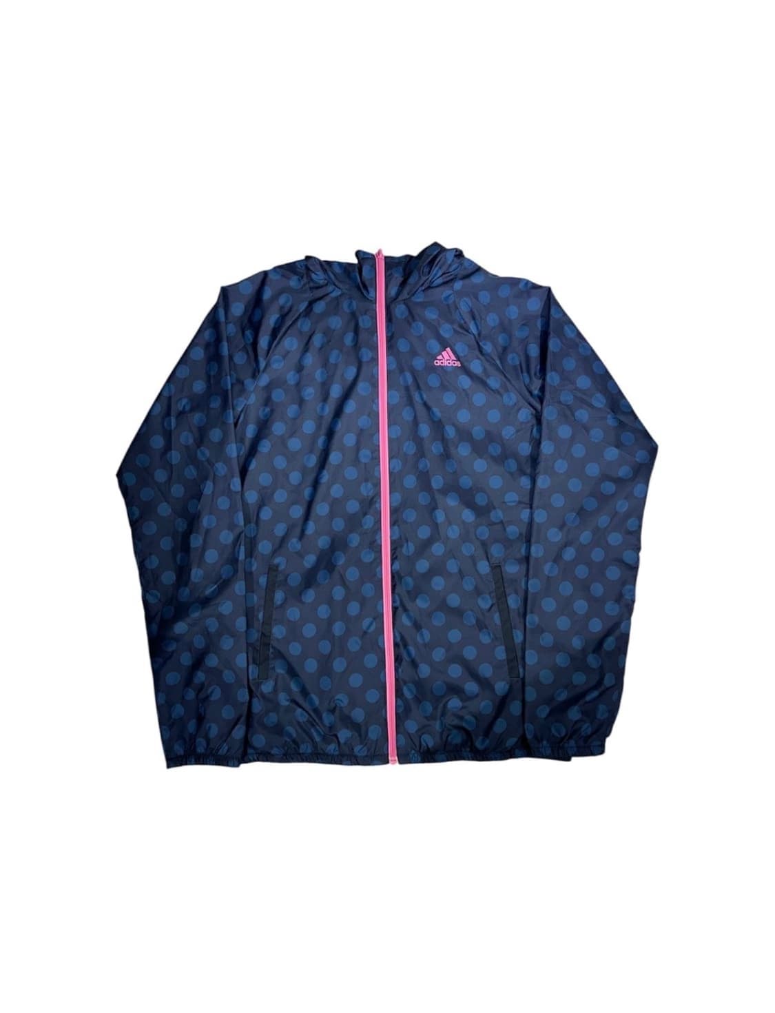 아디다스 네이비 핑크 도트 바람막이 상품이미지1