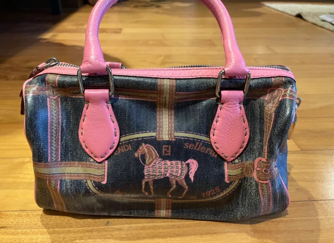 Fendi 펜디 셀레리아 보스턴 빈티지 숄더백 상품이미지4