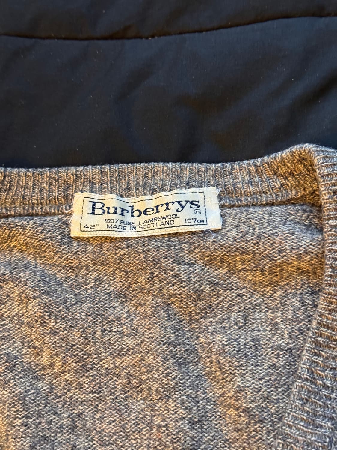 빈티지 버버리 스코틀랜드 램스울 니트 상품이미지3