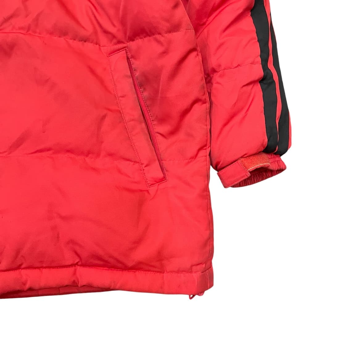 아디다스 레드 블랙삼선 덕다운 패딩 점퍼 95 상품이미지6