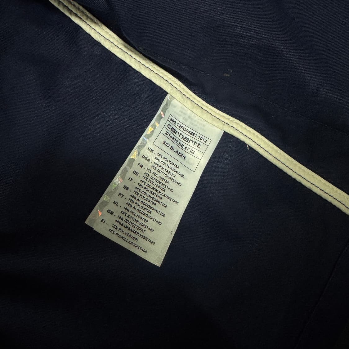 칼하트 네이비 자켓 S사이즈  상품이미지3