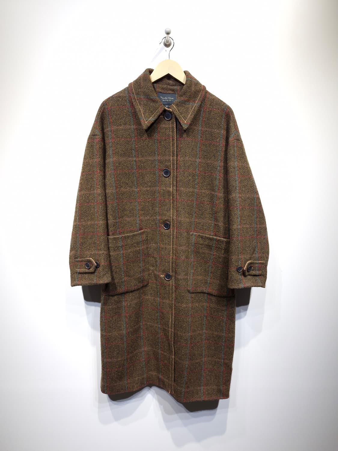 [S]썰스데이아일랜드 체크 맥코트 상품이미지4