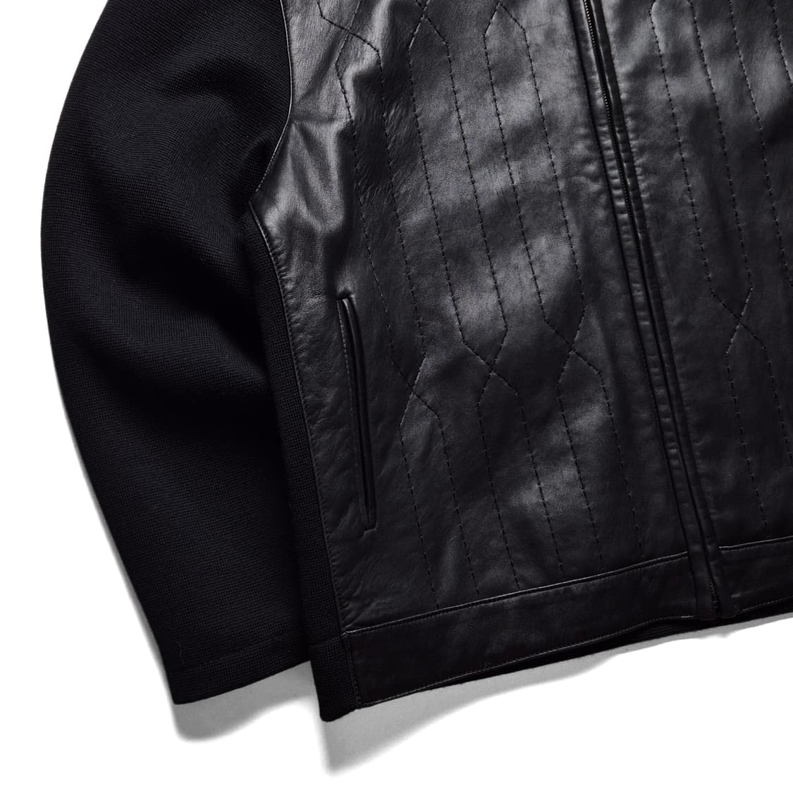 [L] 토라스 리얼레더 니티드 자켓 상품이미지4