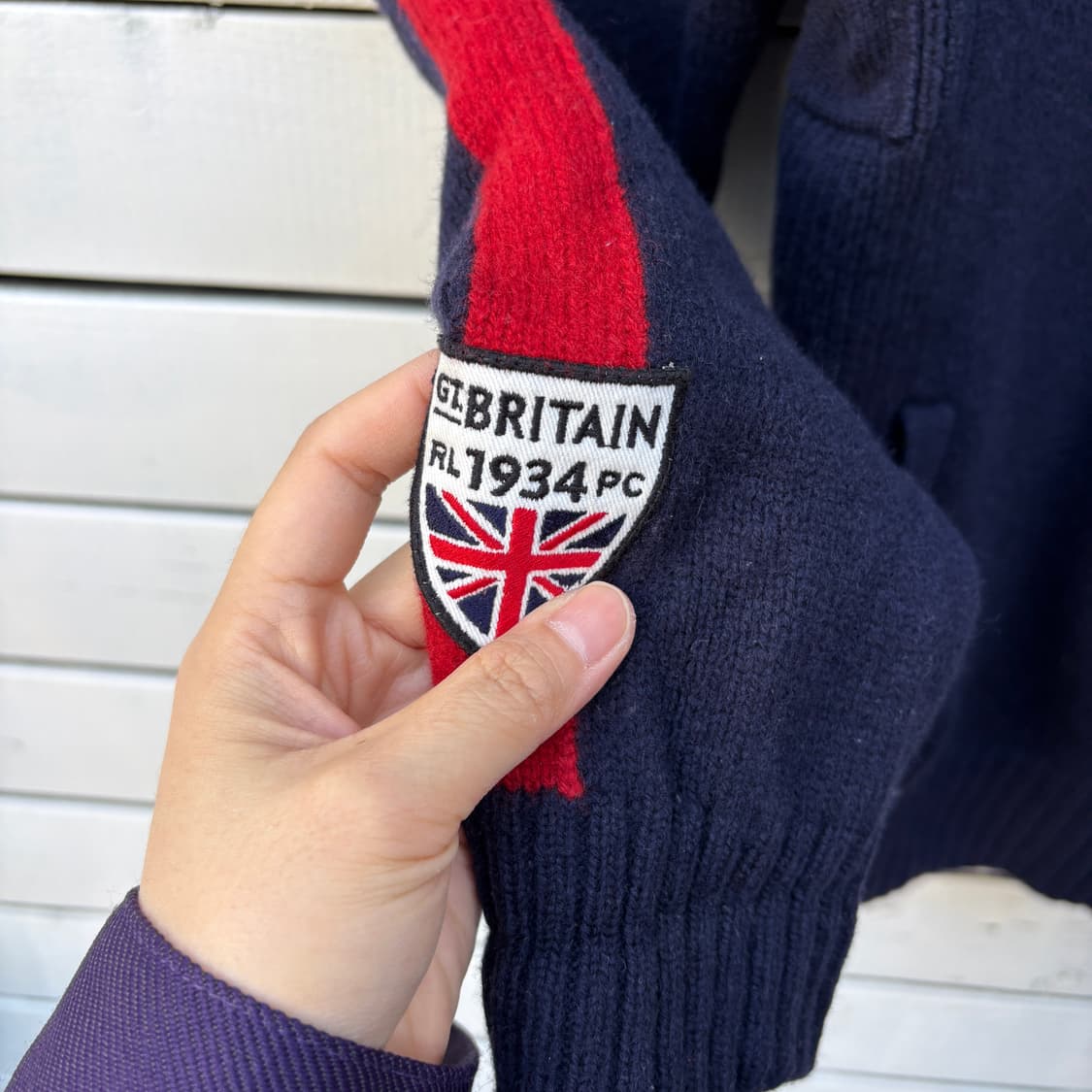 Polo 폴로 빅포니 울 니트 집업 상품이미지5