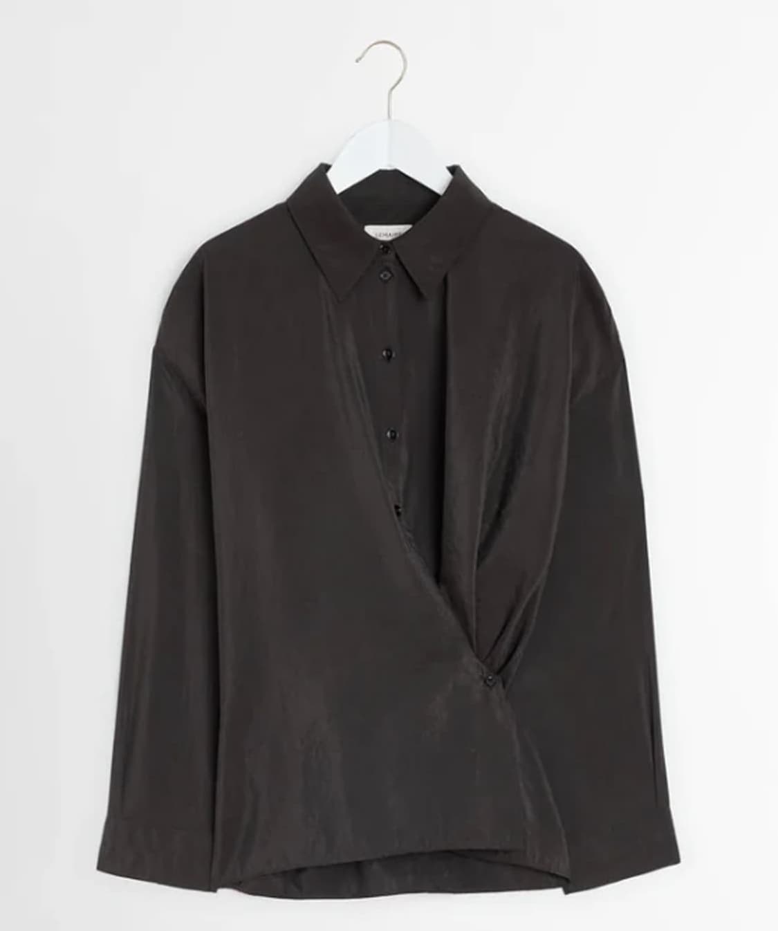 르메르 드라이 실크 트위스트 셔츠 48(m) 다크 에스프레소 상품이미지2