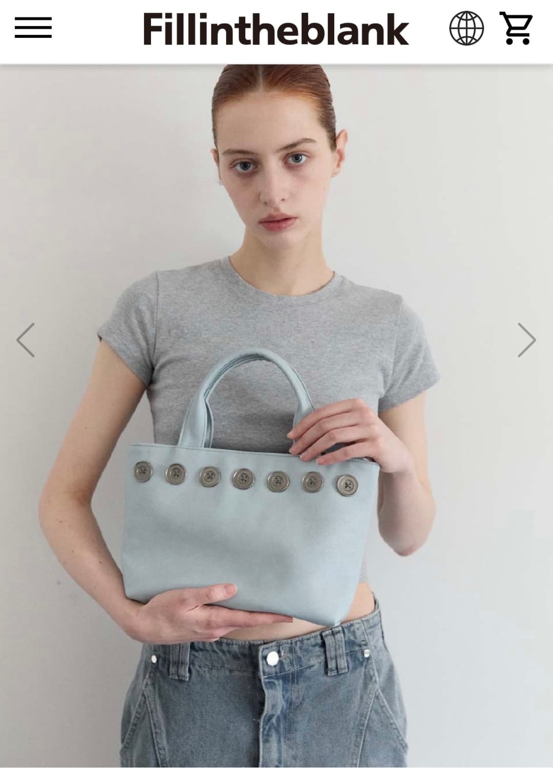 [필인더블랭크] button Bag 상품이미지2