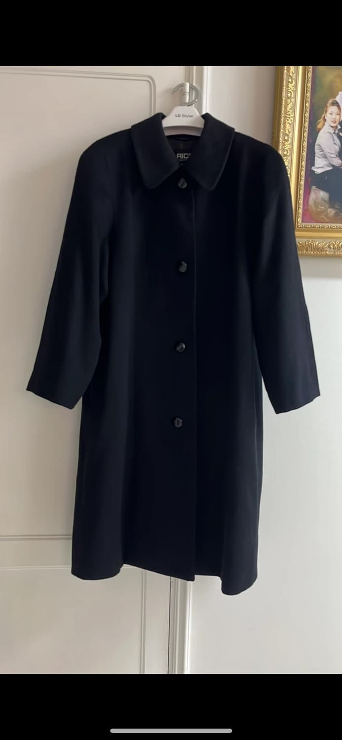 RICCI 블랙 캐시미어100코트 55,66 상품이미지1