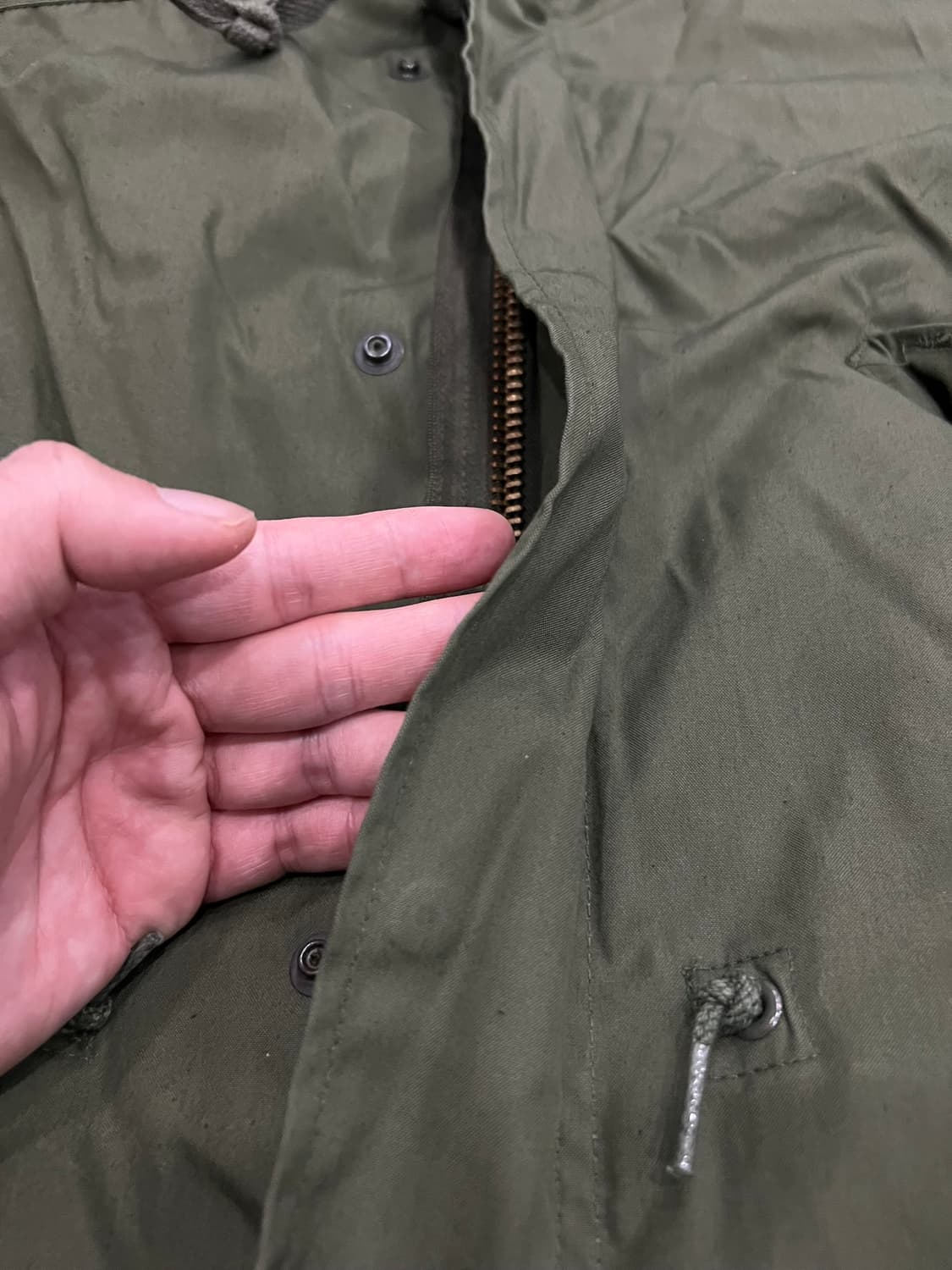 (M) M65 피쉬테일 오리지널 개파카 데드스탁 상품이미지10