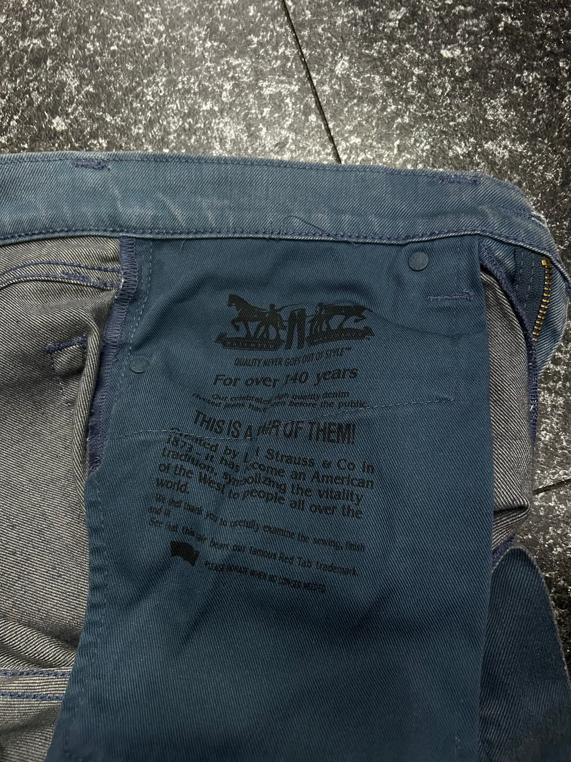 리바이스 더티블루 데님팬츠 청바지 남성 34인치 상품이미지5