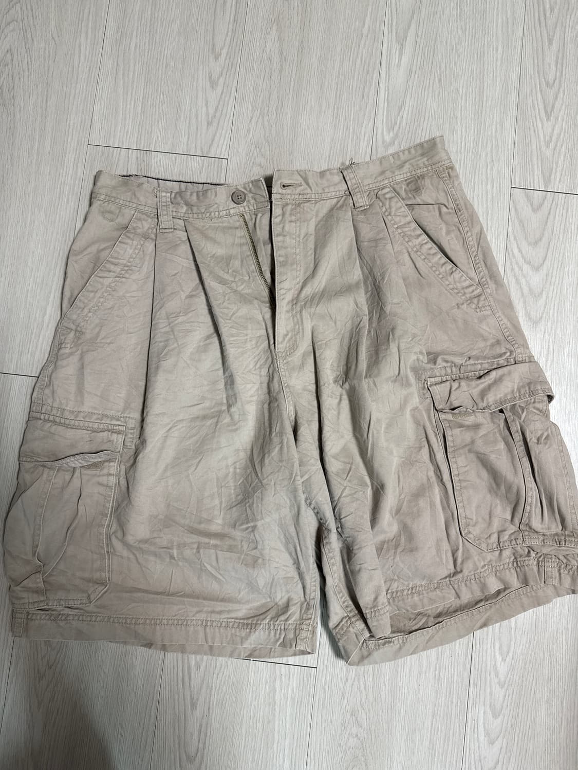 베이지 버뮤다 카고팬츠  상품이미지1