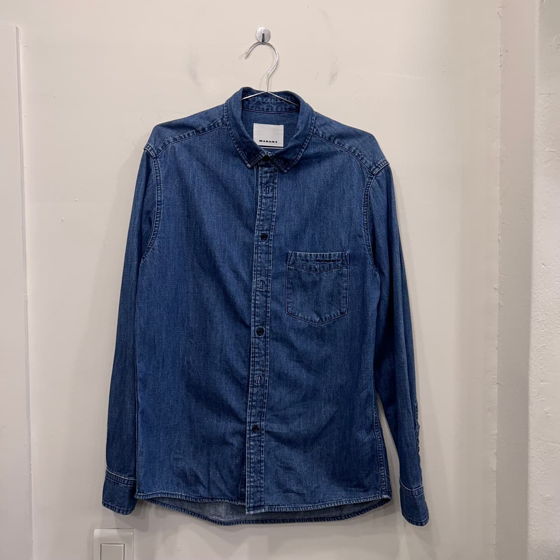 MARANT 오버핏 체스트포켓 긴팔 데님셔츠 상품이미지2