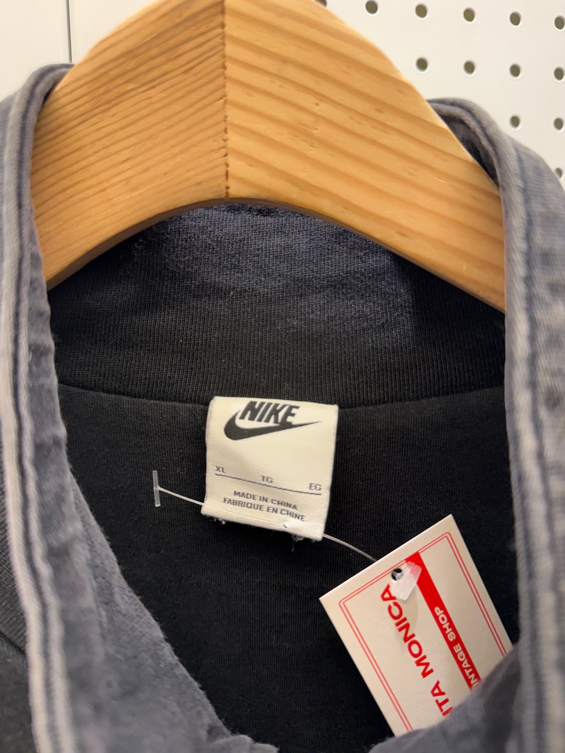 나이키 빈티지 멀티로고 워싱 후드집업 블랙 U965 상품이미지5