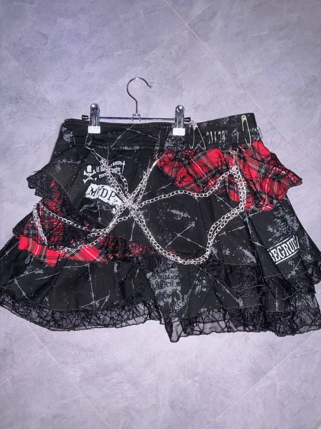 Mad punks 매드 펑크 타탄치마 S  상품이미지2