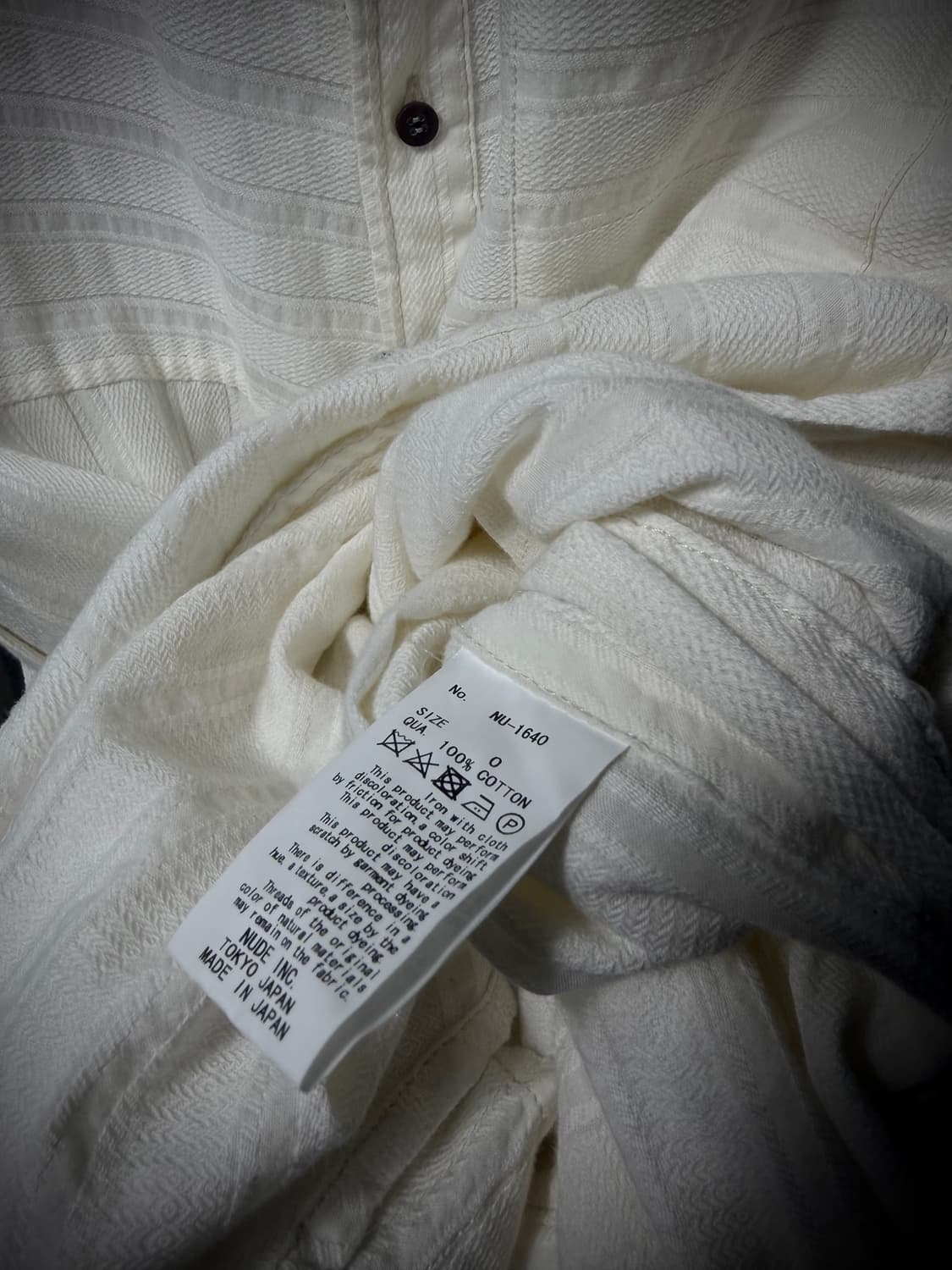 nude:mm Textured Long Shirt 상품이미지8