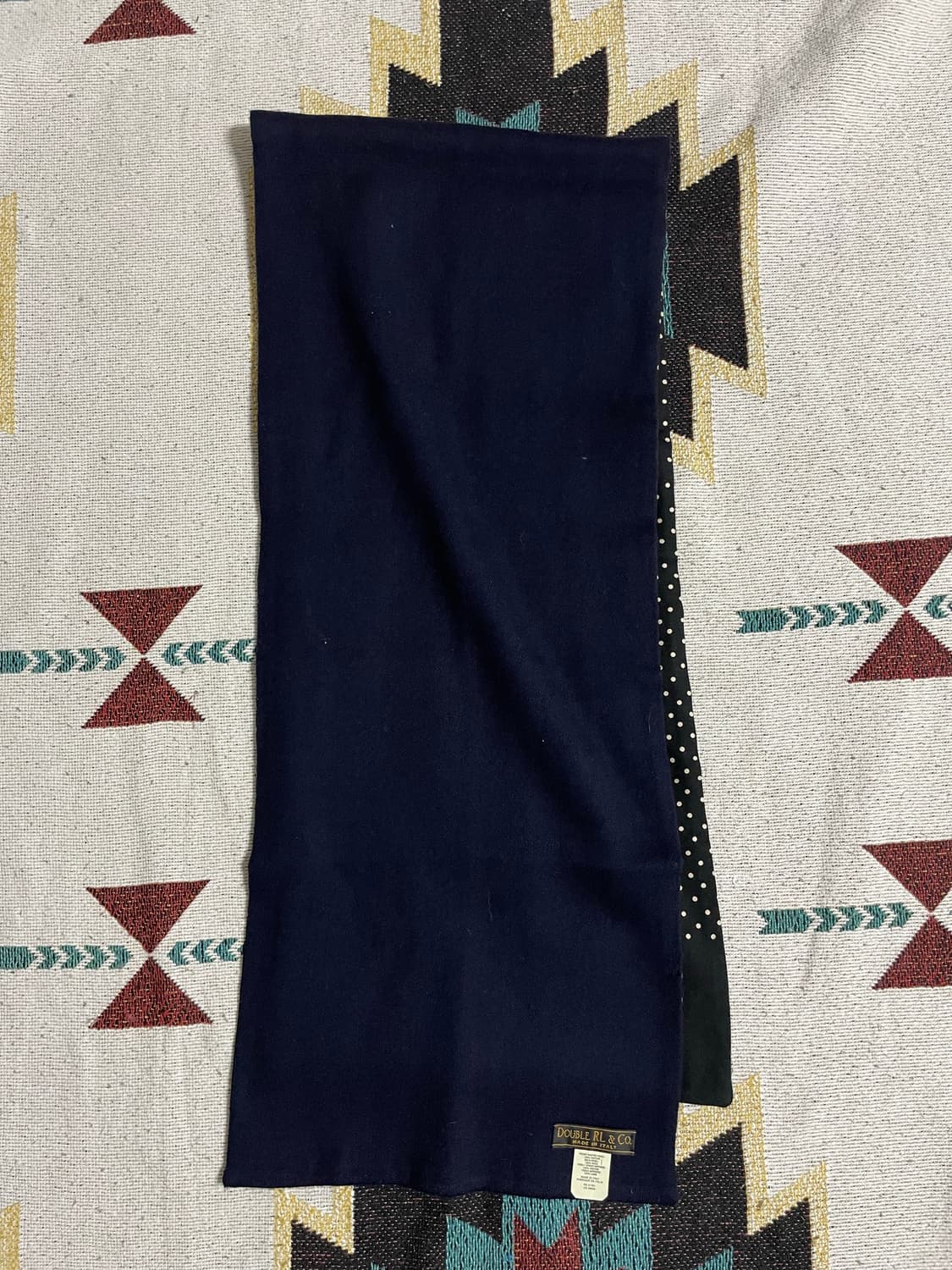 RRL 인디고 도트 머플러 상품이미지5