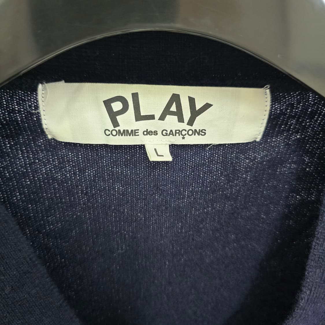 꼼데가르송 더블와펜 가디건 네이비 L사이즈 100 판매 상품이미지2