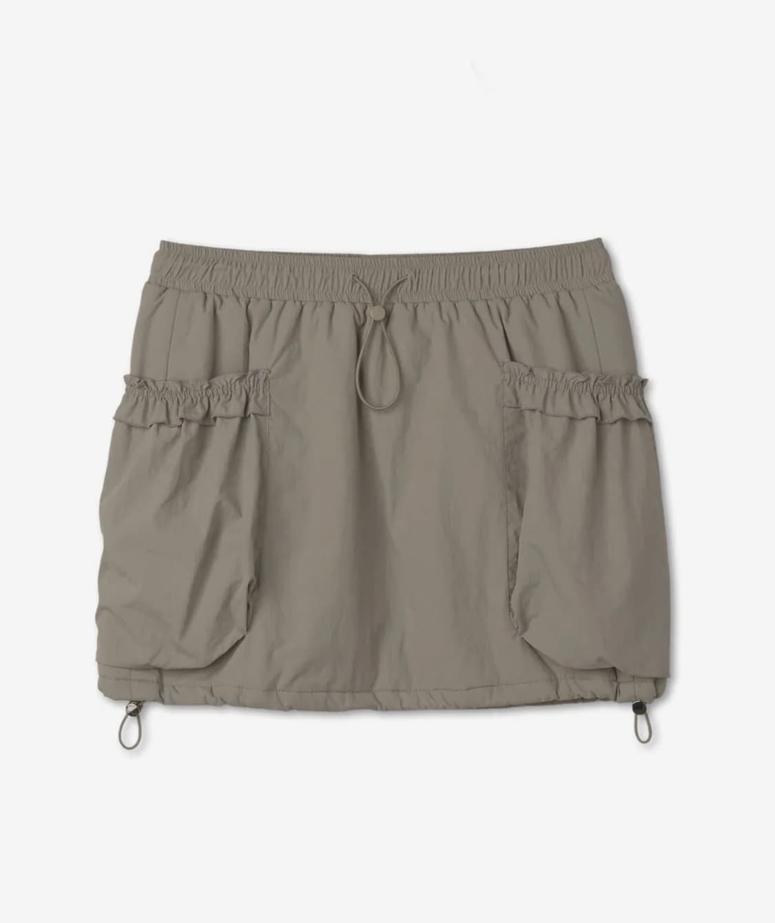 그로브 프릴 밴딩 스커트 베이지 상품이미지1