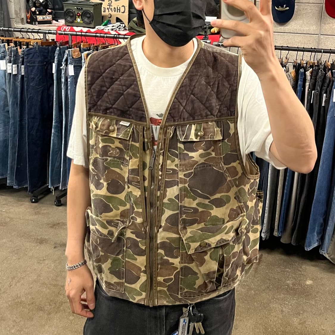 80s Carhartt 덕카모 헌팅 베스트 (110) 상품이미지7