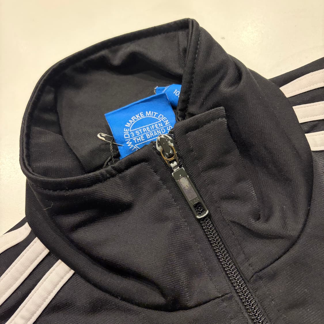 [105] 14s 아디다스 파이어버드 삼선 트랙탑 블랙 D358 상품이미지4