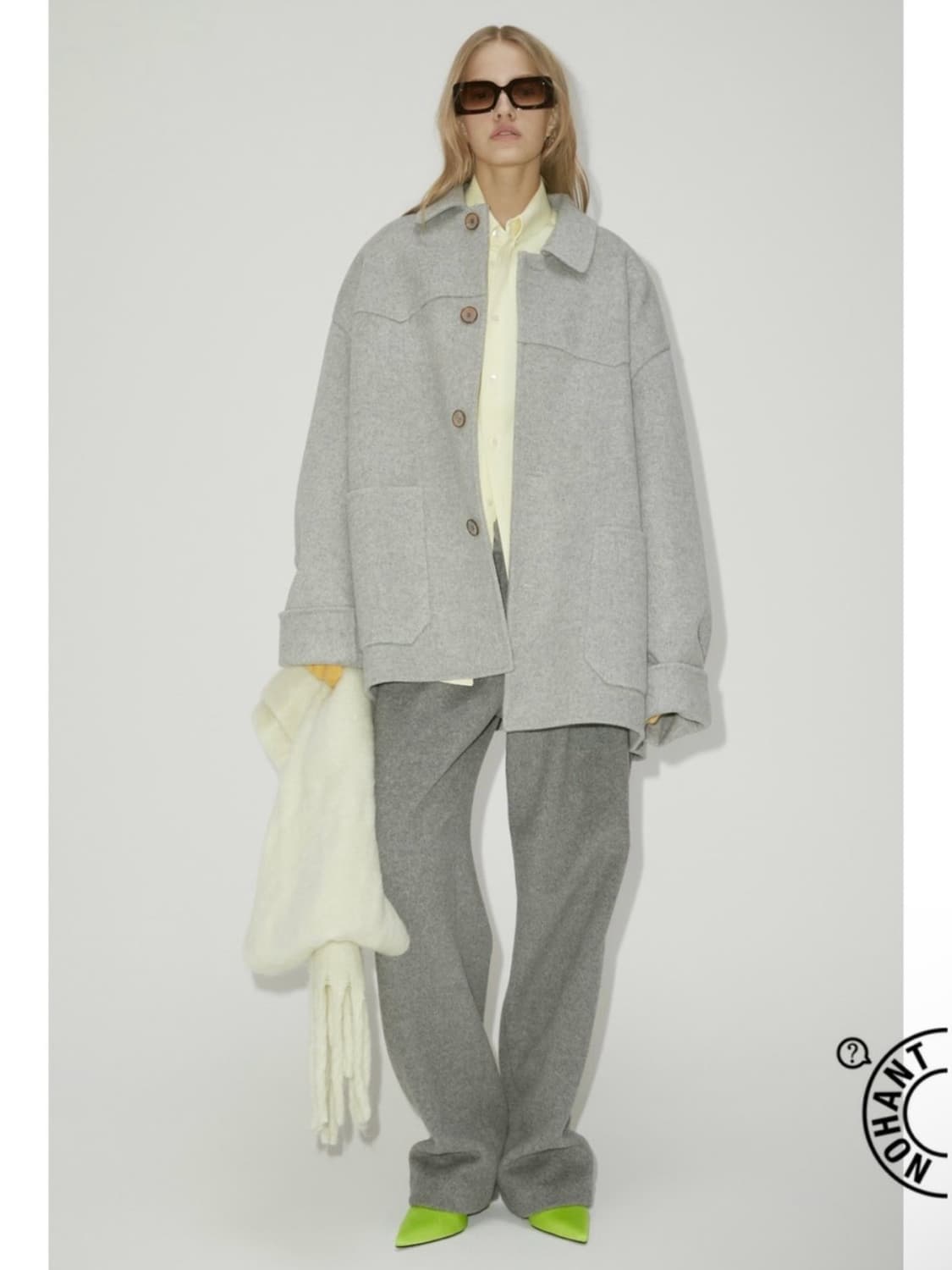 노앙 핸드메이드 오버사이즈 캐시미어 코트 상품이미지3