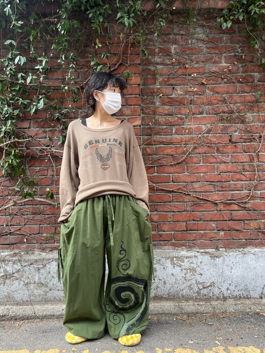 히피 에스닉 문양 와이드 벌룬 팬츠 상품이미지2