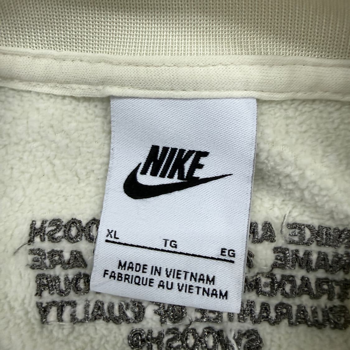 (XL)나이키 Nike 빅로고 플리스 맨투맨(아이보리) 상품이미지2