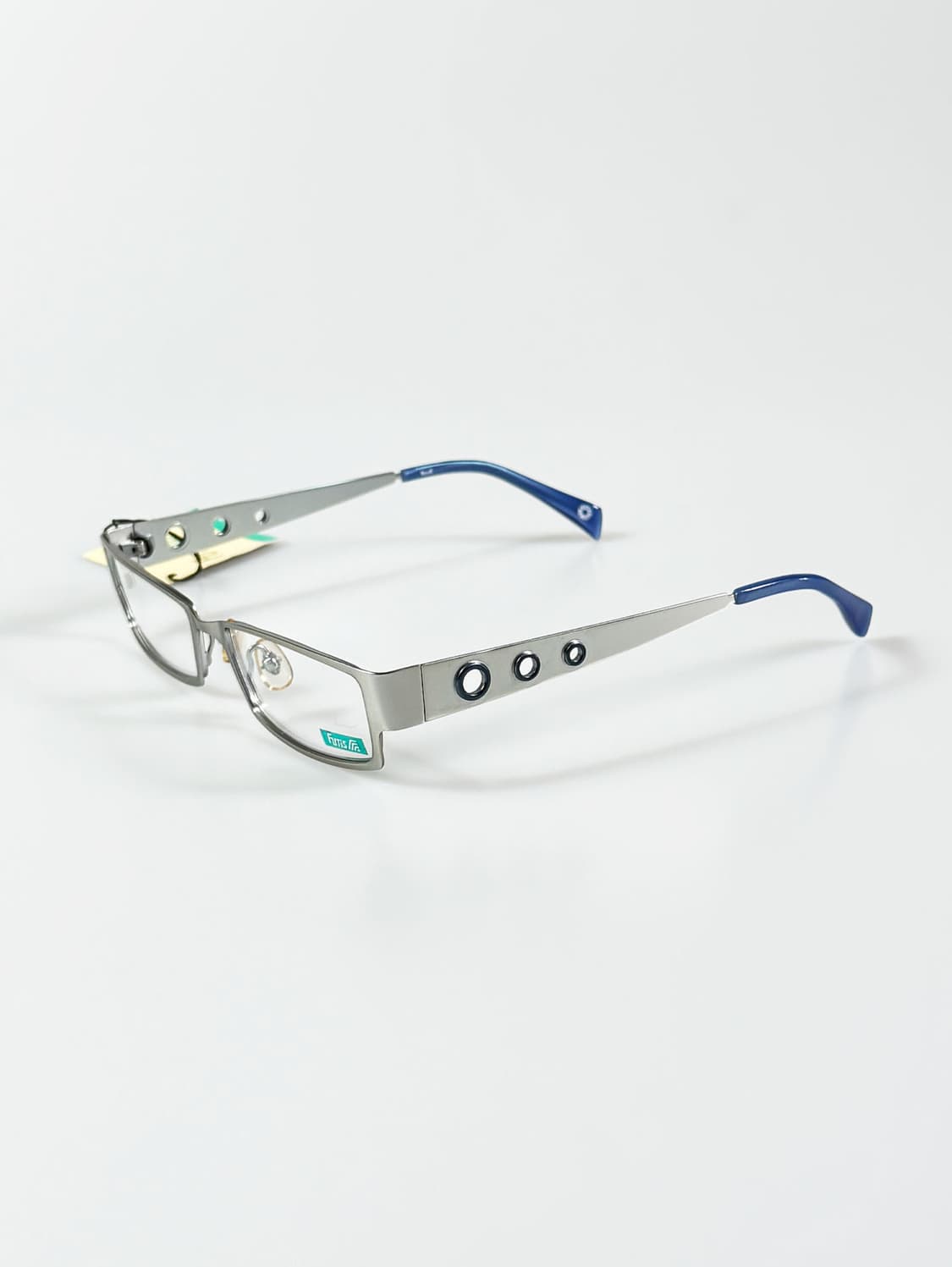 90s FUTIS 실버 메탈 슬림 스퀘어 빈티지 안경 상품이미지3