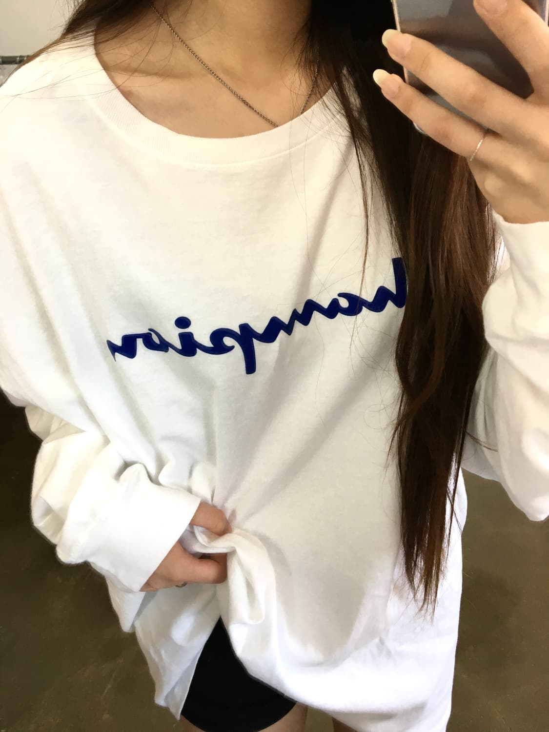 챔피온 긴팔티 2XL 화이트 상품이미지2