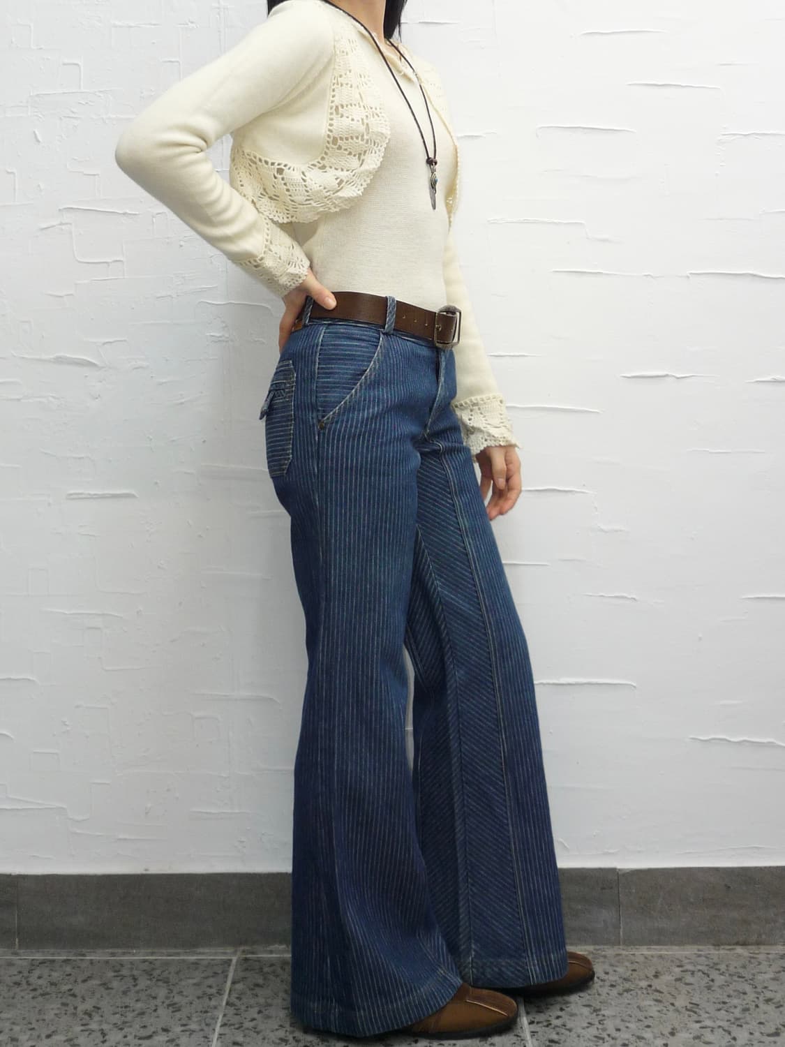 vintage striped denim 상품이미지3